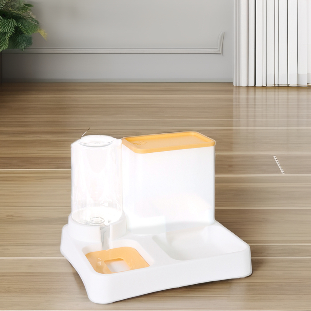 Antislip Double Pet Bowl With Mat Durable Water Food Feeder Pet Feeding Drinking Bowls Dogs Cats Bowls