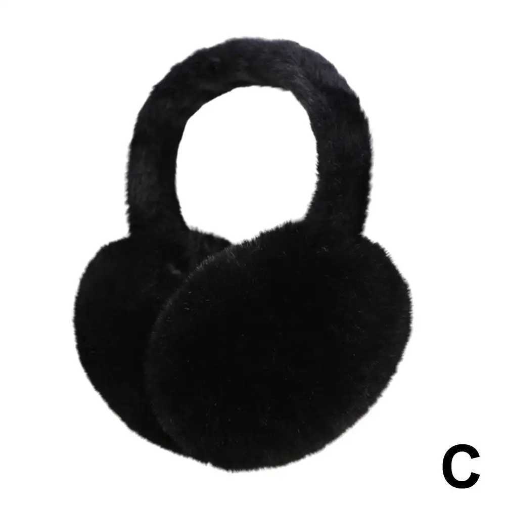 1PC Solid Color Soft Plush Ear Warmer Winter Warm Earmuffs Earfl Outdoor Ear-Muffs Fashion Cover Cold Protection Folding B6L3XJ241126