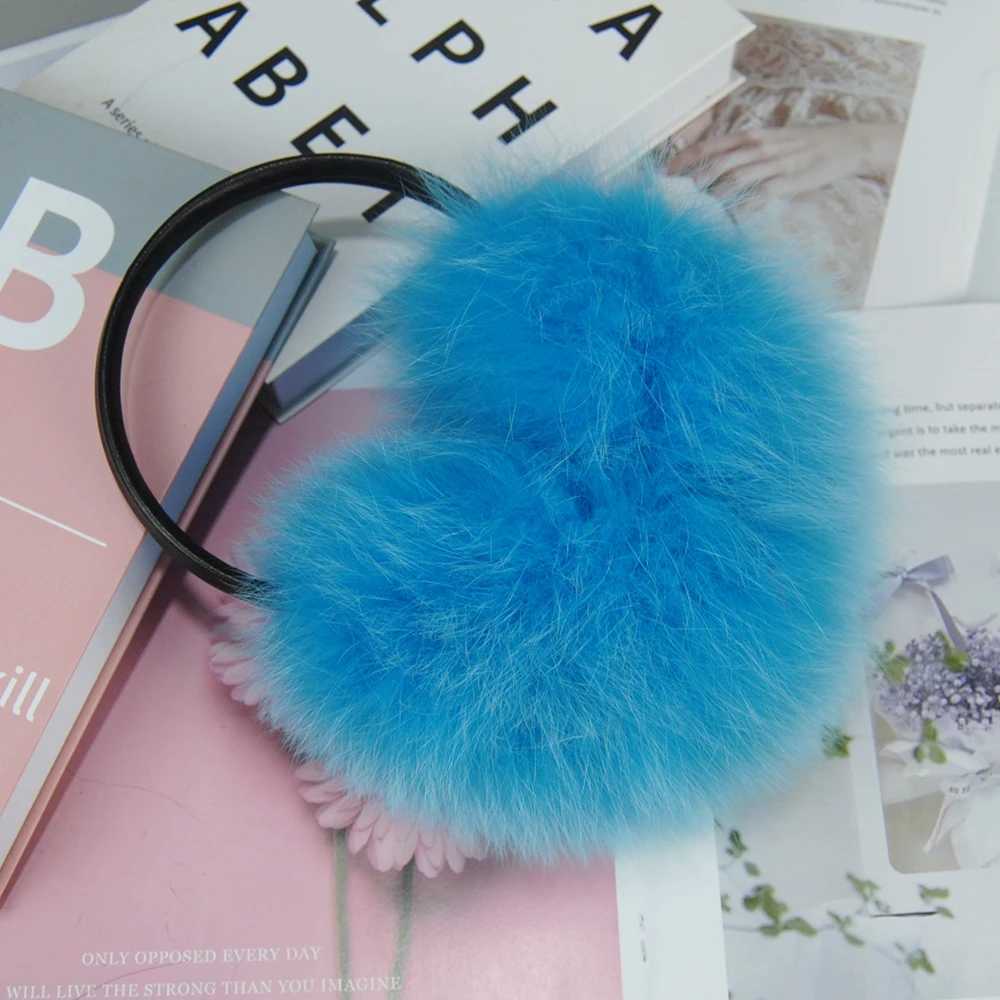 New Winter Genuine Fox Fur Earrings Suitable for Women Natural Fox Fur Scarf Dual purpose Warm Fur Earrings Outdoor Solid Fur Scarf W241126