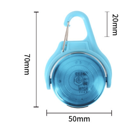 USB Rechargeable LED Waterproof IPX8 Walking Dog Collar Light Clip-on Safety Luminous Pet Pendant Pet Apparel Accessories