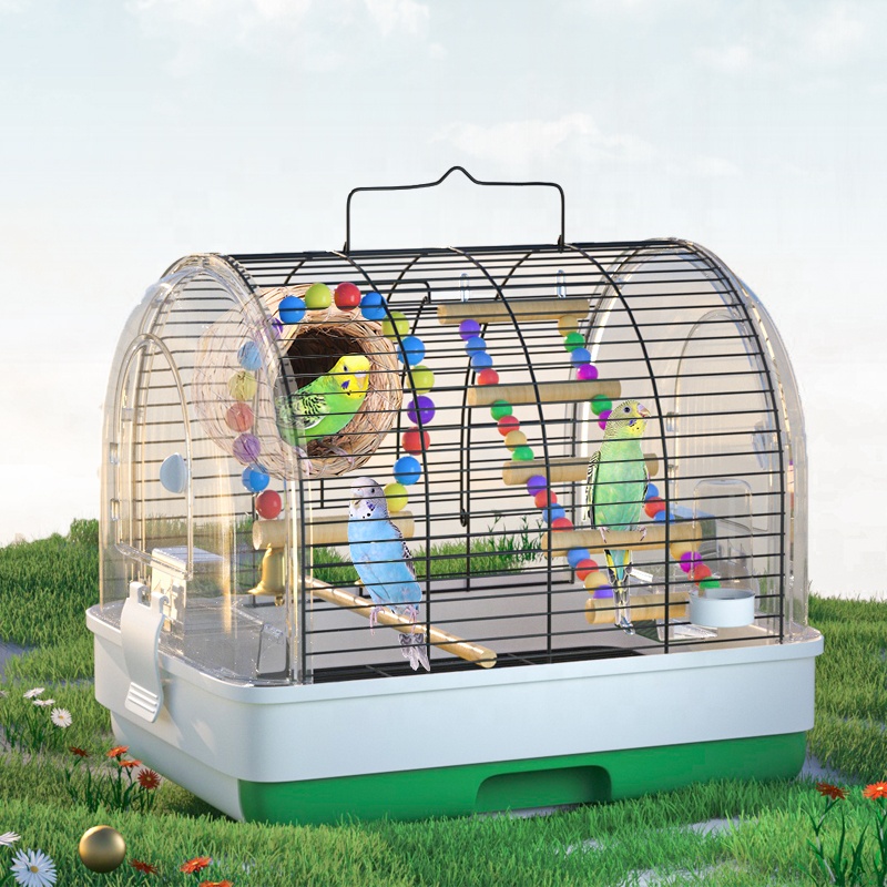 New Design Outdoor Bird Cage Portable Bird Cage Carry Small Budgie with Handle
