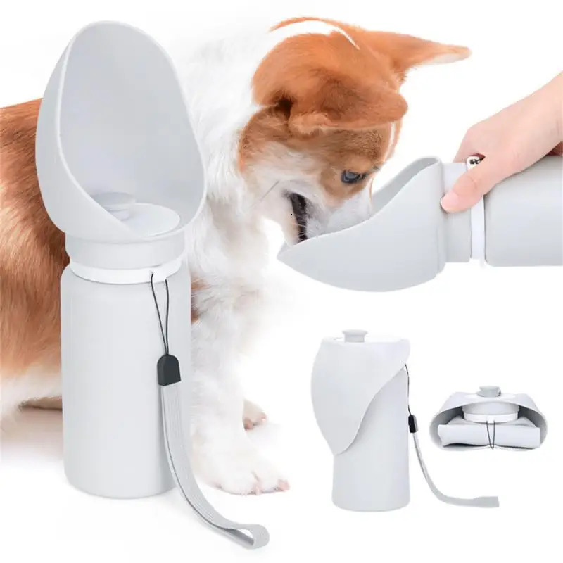 free shipping 350/550/750ml Folding Pet Outdoor Walking g Portable Travel Bottle Puppy Cats Dogs Drinking Water Dispenser Cup Supplies 241125