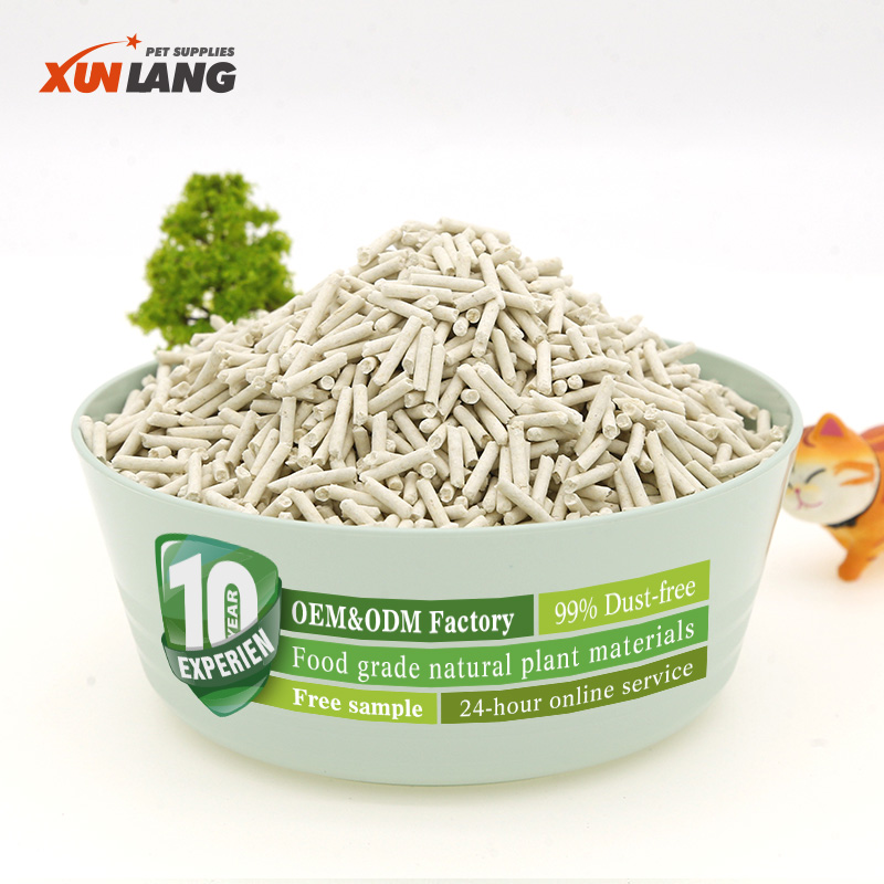 Newly Developed PetProducts Light Weight Ball Hot Sale 6l Strong Agglomeration Degradable Strip Shape Tofu Cat Litter