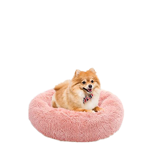 Explosive Models Fluffy Donut Pet House round Dogs and Cats Deep Sleep Bed Breathable Plush Animal Pattern Small Animals Made PP