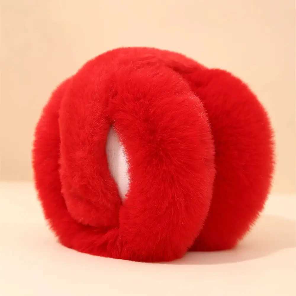 Christmas Antlers Foldable Earmuffs Winter Wind and Cold Protection Ear Warmer Full Velvet Red Cute Student Earfl Xmas GiftXJ241126