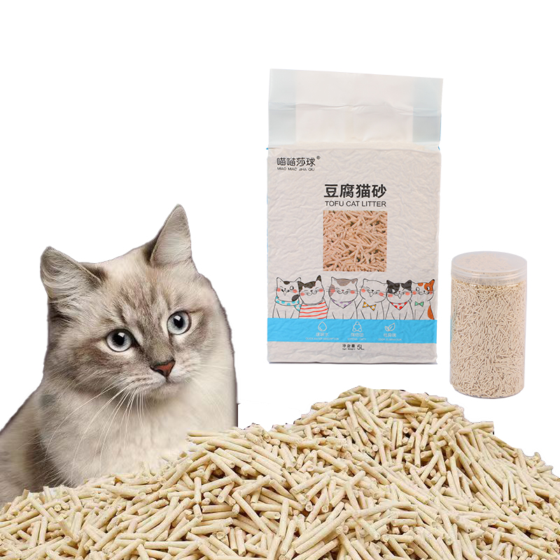 Good quality eco clean low dust tofu cat litter new tofu cat litter factory price tofu cat litter