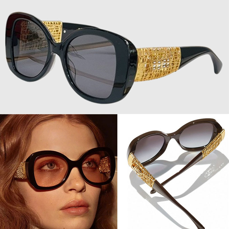 Beautiful New Fashion Oval Sunglasses Modern Womens Elegant Style 5531 Metal Hollow Pattern Outdoor Protective Goggles UV400 Popular Eyewear