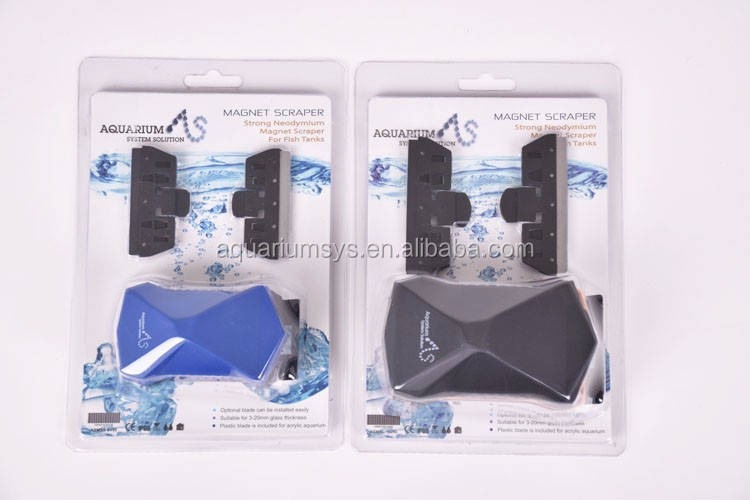 A.S. MS/S Magnet Scraper Aquarium Cleaner Fish Tank Brush (S/Simple Packing)