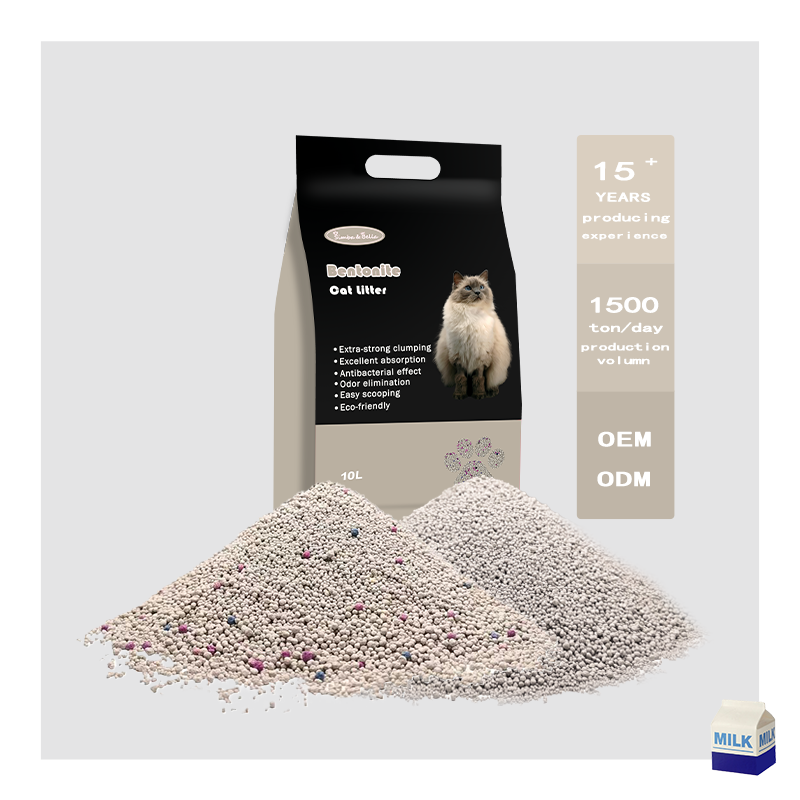 OEM Direct Top Selling 1-3.5mm 5L 10L Strong Clumping Bentonite Cat litter Sand With ISO CE