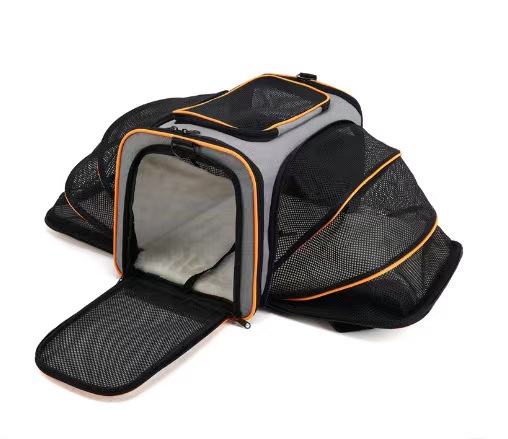 Cat Backpack Universal Pet Carrier Expandable Dog Carrier With 3 Doors For Cats Dogs