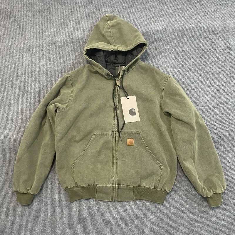 Men's Jackets Mens Tracksuits New Trend J130 Hooded Casual Simple Original Quilted Personalized Unique Tool Coat J241123