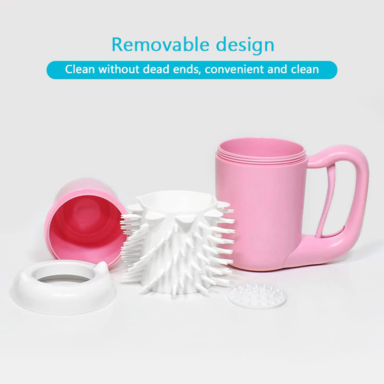 New Arrivals Customized Portable Pet Handle With Automatic Cleaning Cats Foot Wash Washer Washing Tool Cup Pet Dog Paw Cleaner