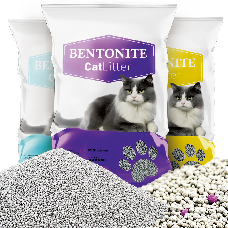 New type litter bentonite cat clumping cat litter Multi Fragrance Dust-Free Strong Clumping Ball Shaped Bentonite Cat sand