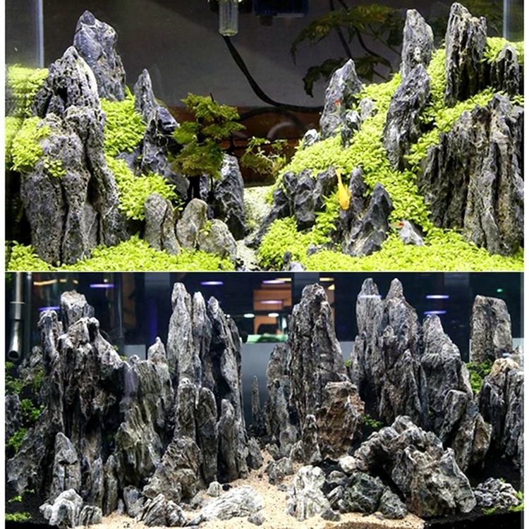 original fish tank decorative Pagoda stone/Seiryu stone for aquarium