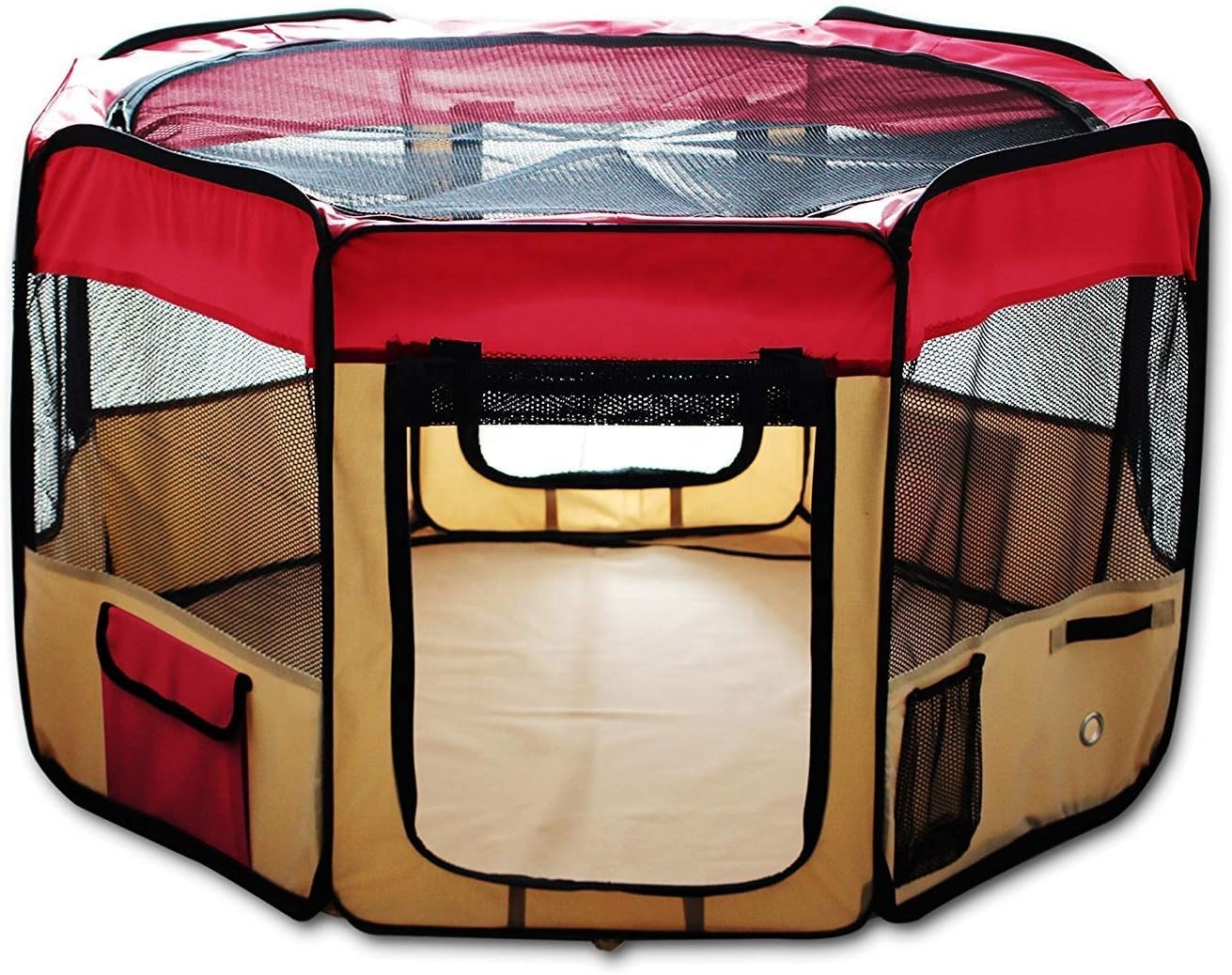Portable Lightweight Pet Playpen with Eight Panels Strong Pet Playpen Fabric dog exercise dog playpen