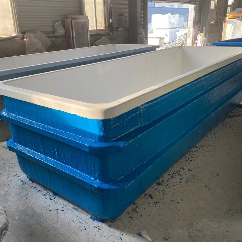 custom size rectangle fiberglass fish biofloc farming aquarium tank peceras frp fish tanks aquaculture