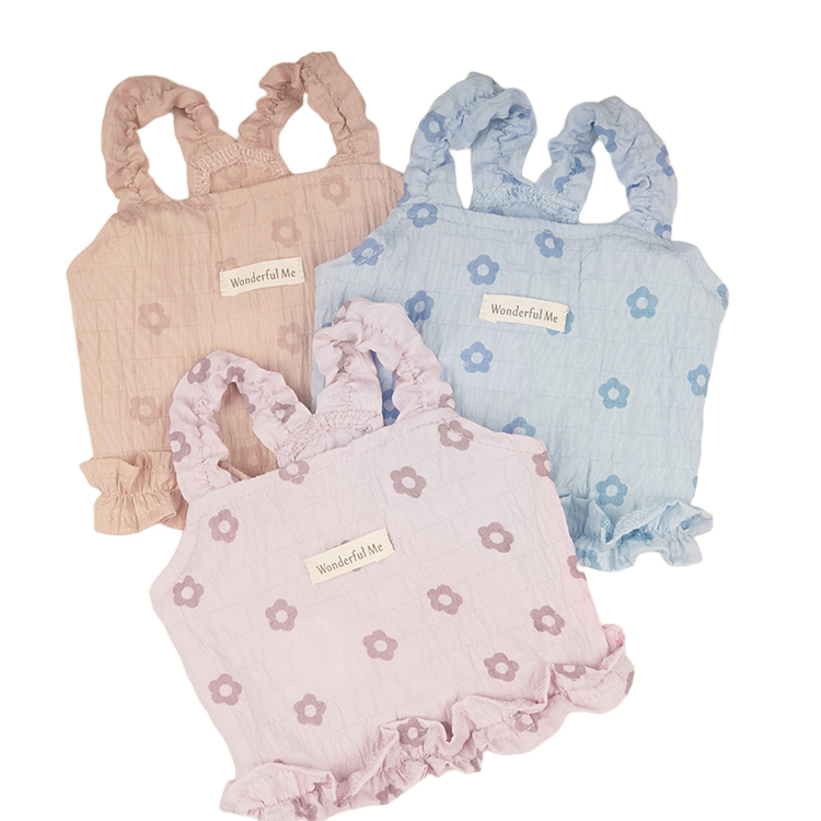 2022 Hot Selling Multi-Color Comfortable Custom Logo Small Floral Dog Harness