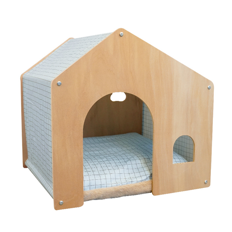 Luxury Eco-friendly Portable Cheap Multifunction Outdoor Large Pet Wooden Dogs House Bed