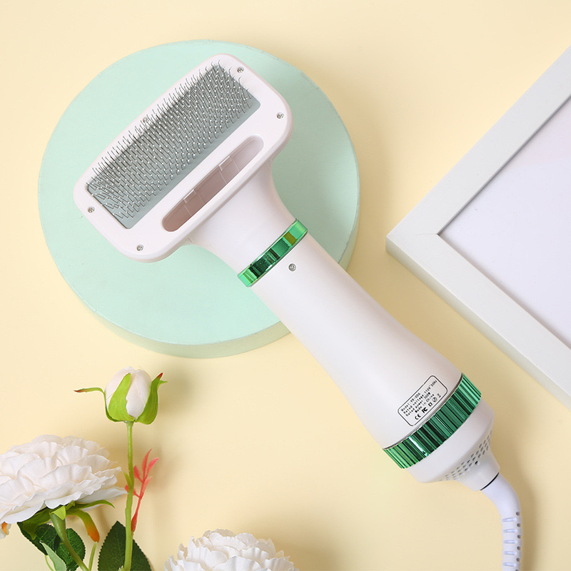 Fashion Pet Cat Comb Portable Pet Blow Hair Dryer Brush Tool Grooming Self Cleaning Pet Brush