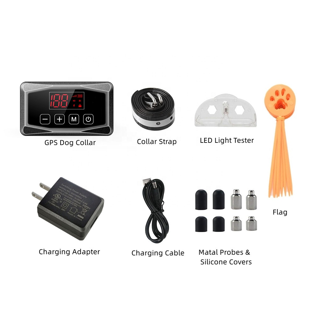 GPS Wireless Dog Fence 2023 Upgraded Electric Pet Containment System Waterproof and Rechargeable Collar