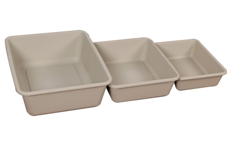 different rectangle plastic cat litter tray box