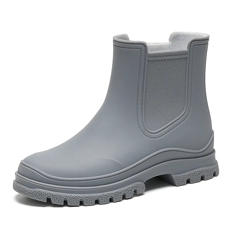 Womens rain boots Tpe Fashion Chelsea low top waterproof boots Womens anti slip city walking rain boots Adult Galoshes 241126