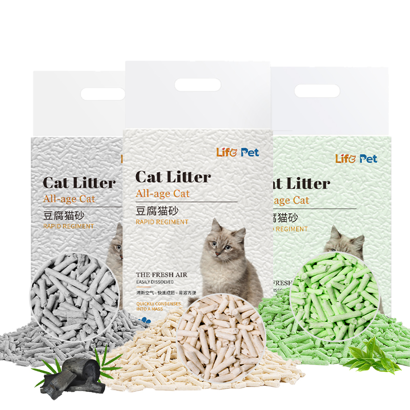 Eco Toilet Friendly OEM Tofu Cat Litter Sand Pet Wholesale Tofu Cat Litter Manufacturers