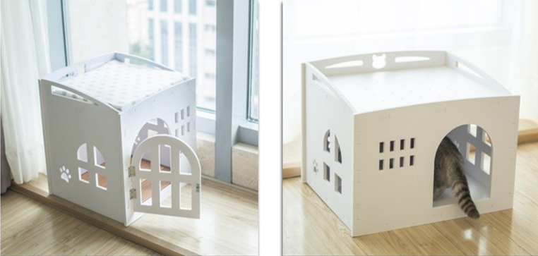 Luxury Detachable Doghouse Pet House Villa Creative Cat plastic outdoor Dog House All Seasons