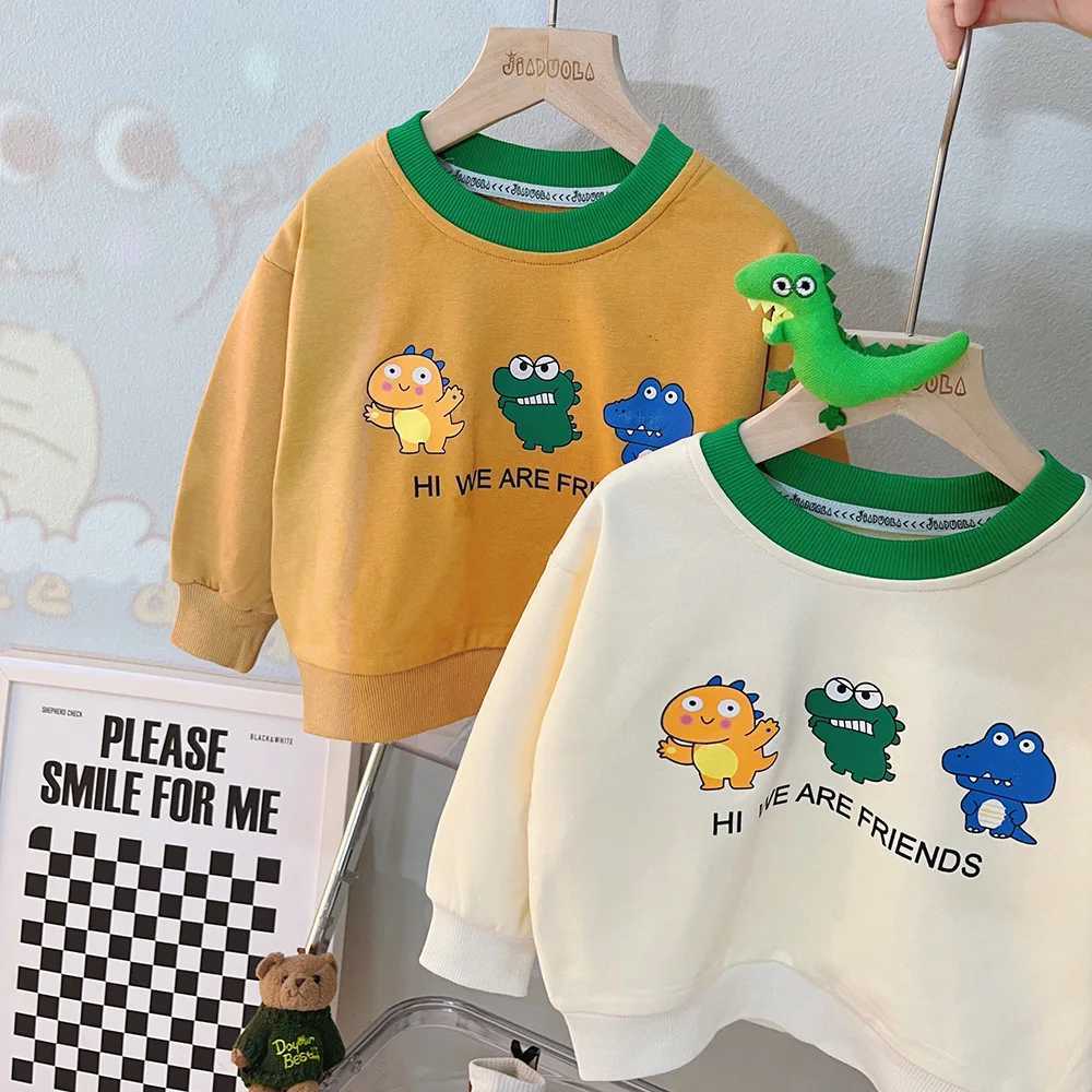 Clothing Sets Autumn Baby Clothes For Boys Cartoon Dinosaur Tops Overalls 2Pcs/Sets Children Casual Costume Infant Outfits Kids Tracksuits H241126