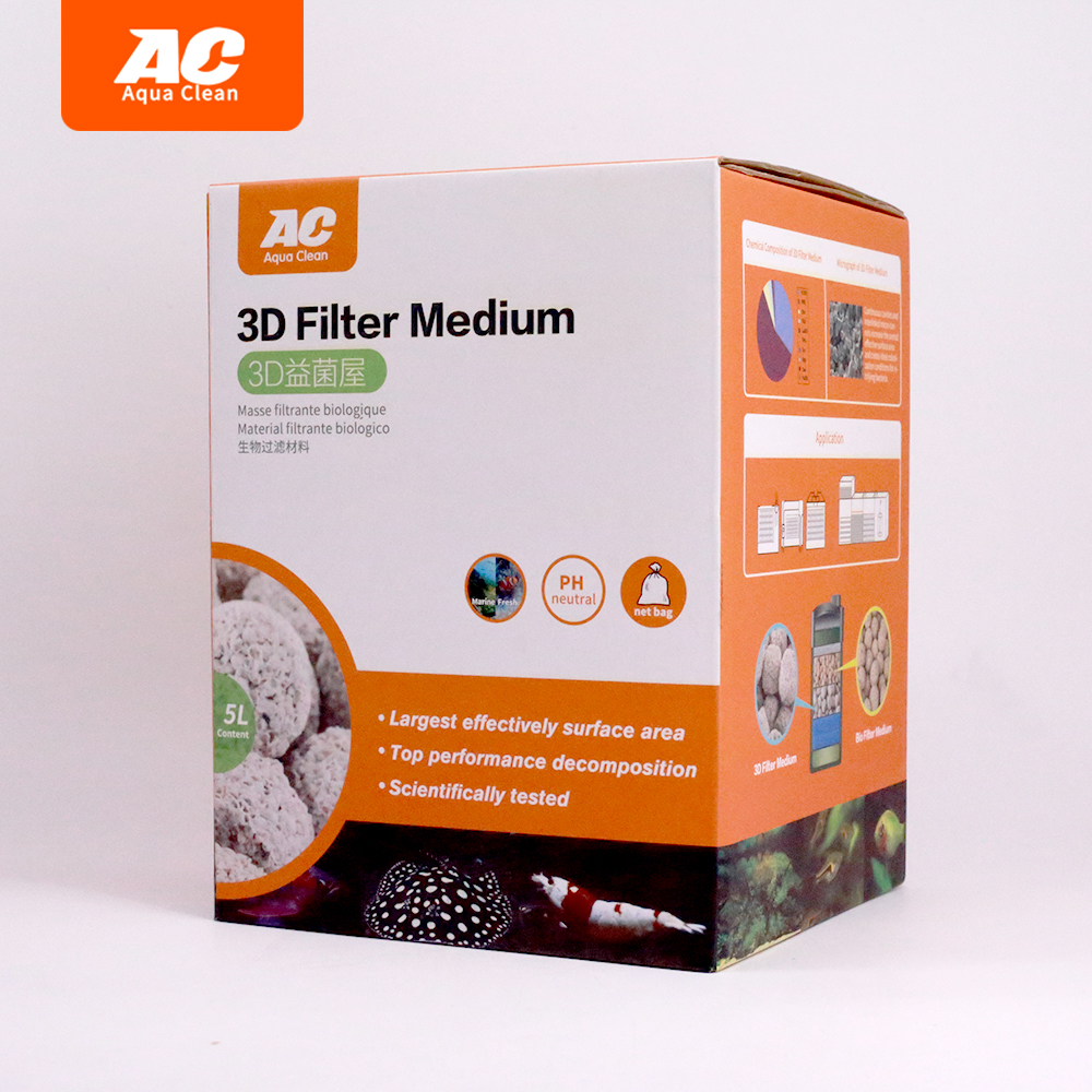 Aquaclean Open porosity 3D filter media for aquarium biological filtration ZACT18