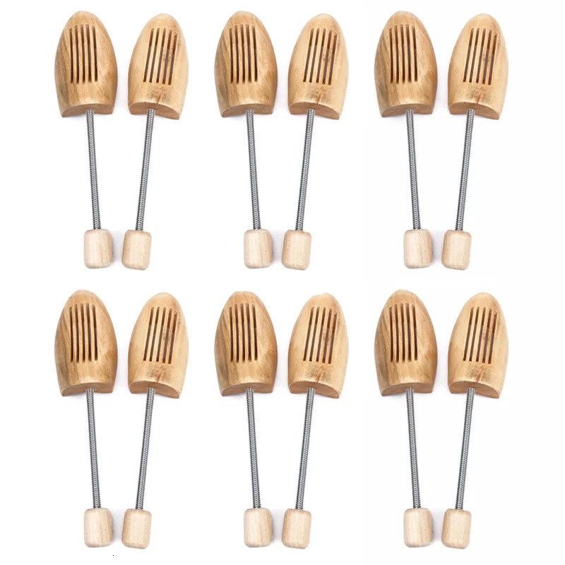 FamtiYaa 2PCS Advanced Spring Shoe Tree Accessories Wooden Adjustable Shape Fixed Shoe Stretching Expander No Twist 241126