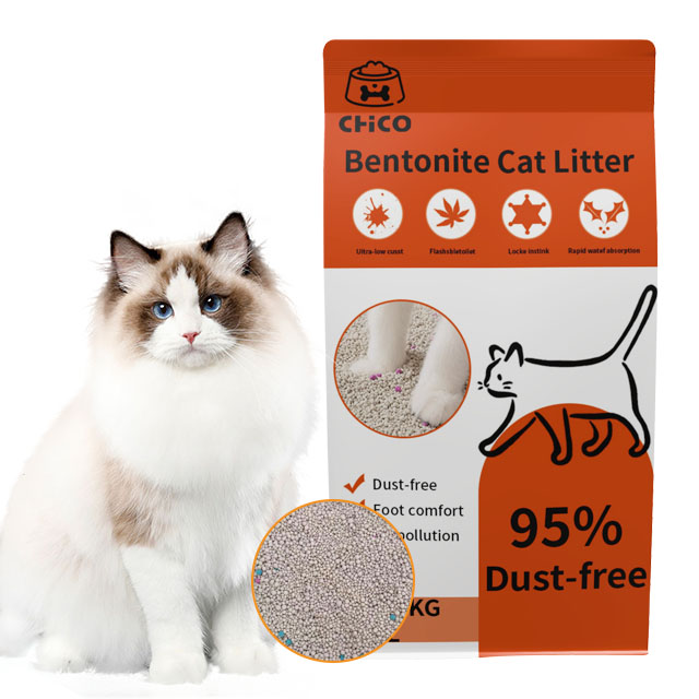 Custom Bulk Cat Litter Wholesale Factory Dust-Free Easy Clean Clumping Scented Fragrant Bentonite Cat Litter Sand