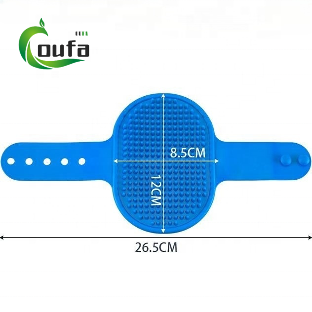 OF New Design Pet Grooming Palm Brush Hair Fur Grooming Massaging Brush For Dog
