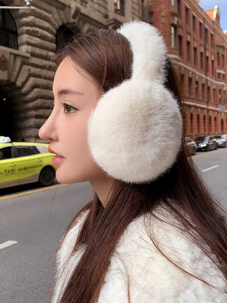 2023 New Earmuffs for Autumn and Winter Womens Outdoor Travel Warm and Thickened Earmuffs with Plush Ear ProtectorsXJ241126
