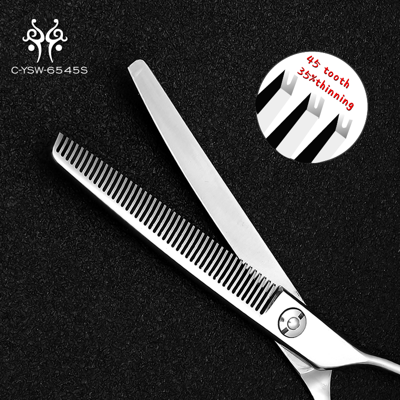 High Grade professional Japanese Steel Pet Grooming Curved Thinner Hair Thinning Shears