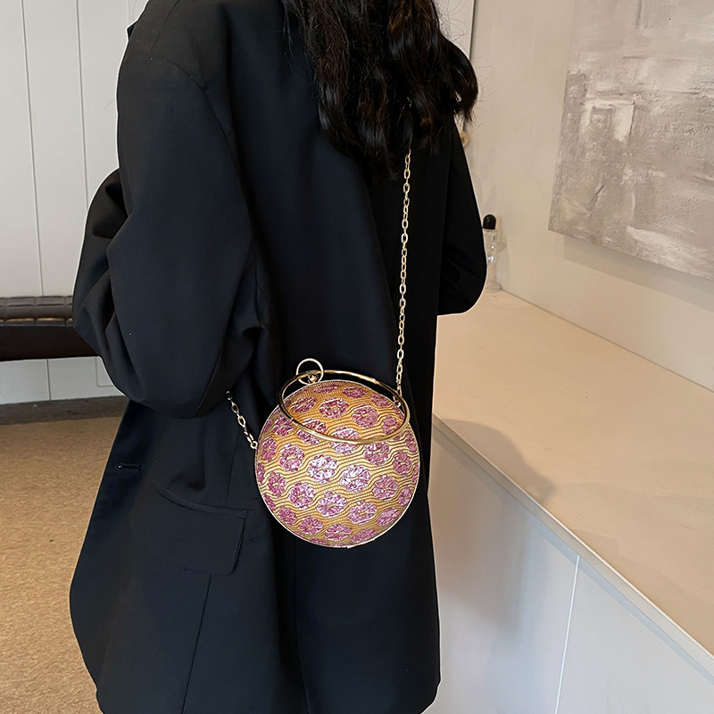 Outdoor High-end Mini For Women's Autumn And Winter New Chain Crossbody Fashionable Small Round Bag Designer Bags Handbags Women