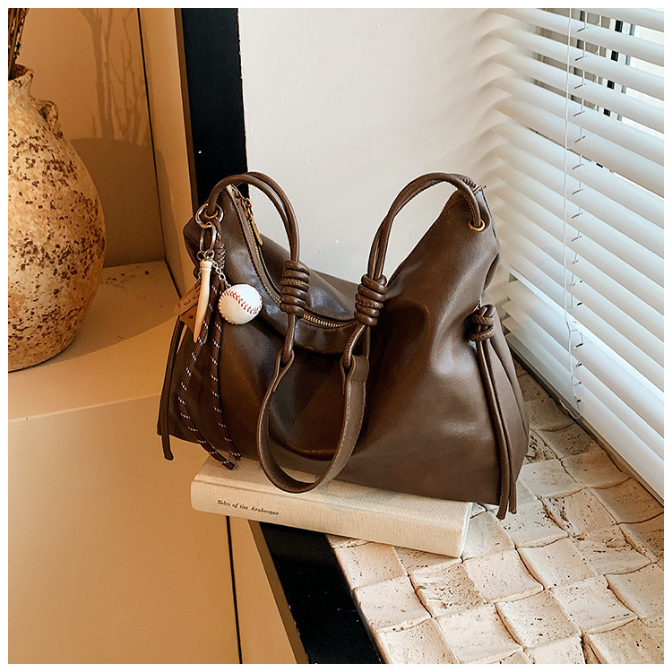 Large Capacity For Women's Autumn Winter New Versatile Shoulder Bag, Casual And Simple Commuting Dumpling Bag Designer Bags Handbags Women