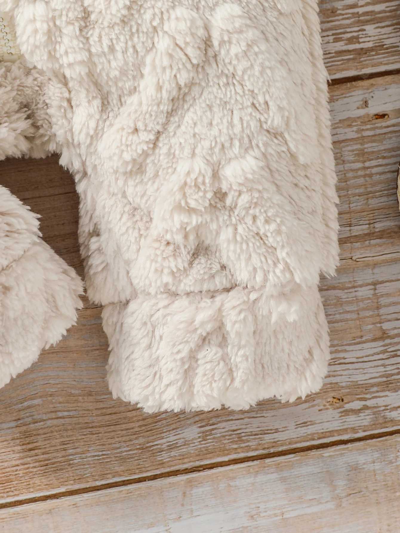 Clothing Sets Baby Boys Winter Long Sleeve Soild Plush Hoodie Zipper Fashion Jumpsuit For Newborn Warm Clothes H241126