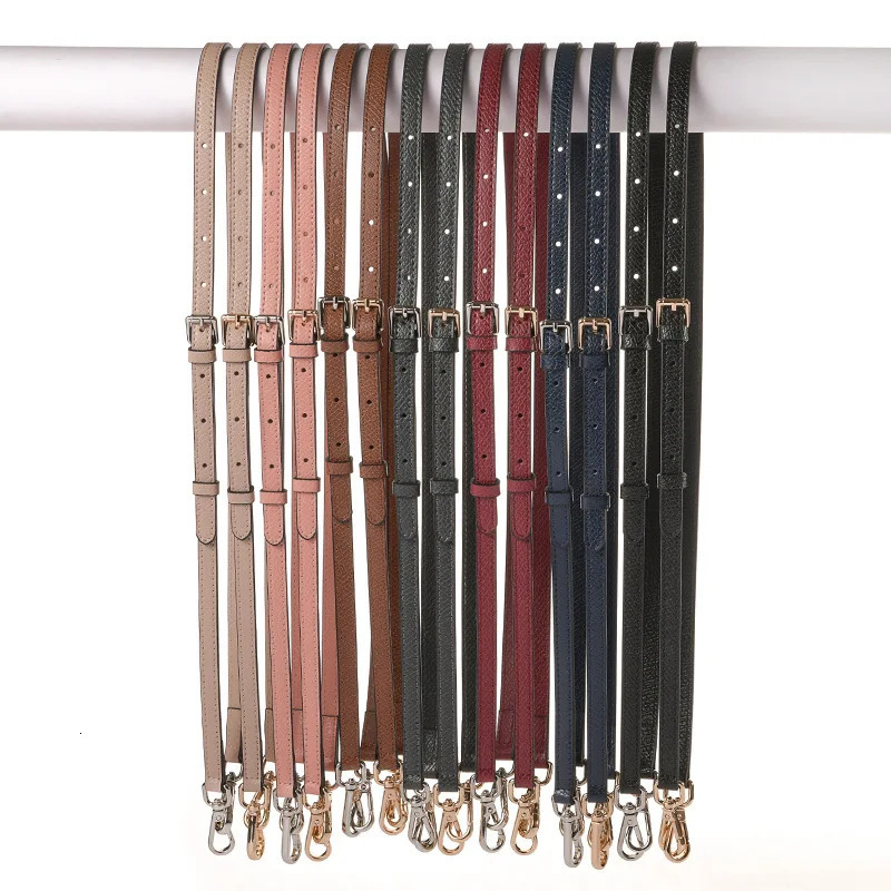 110pcs Leather Crossbody Bag Strap Black Beige Apricot Khaki 110130CM y Adjustable Fashion Shoulder Accessories 241125