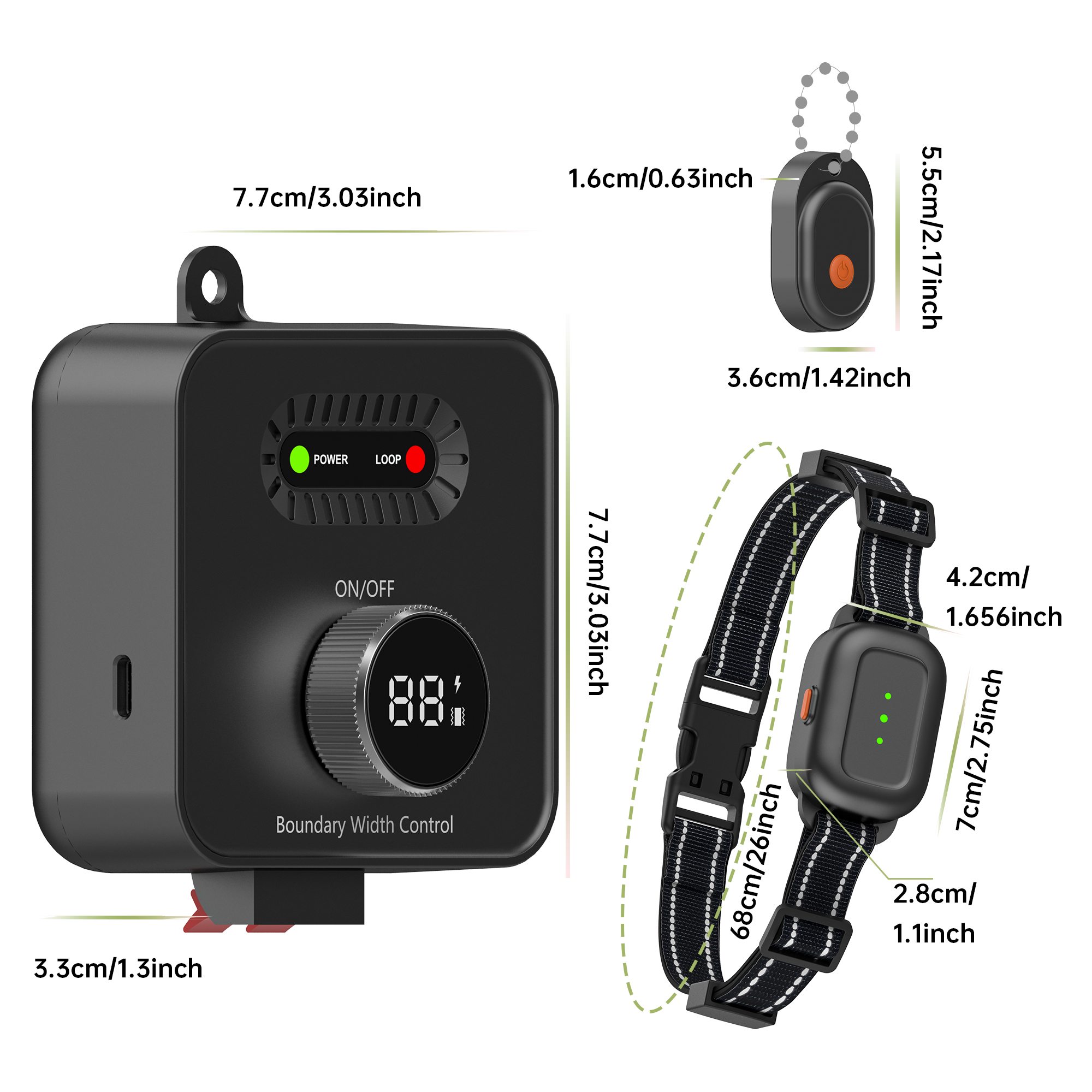 Buried Wire Dog training Underground Portable Dog Shock Collar Pet Fence System Wireless Electric Pet Dog In-ground Fence