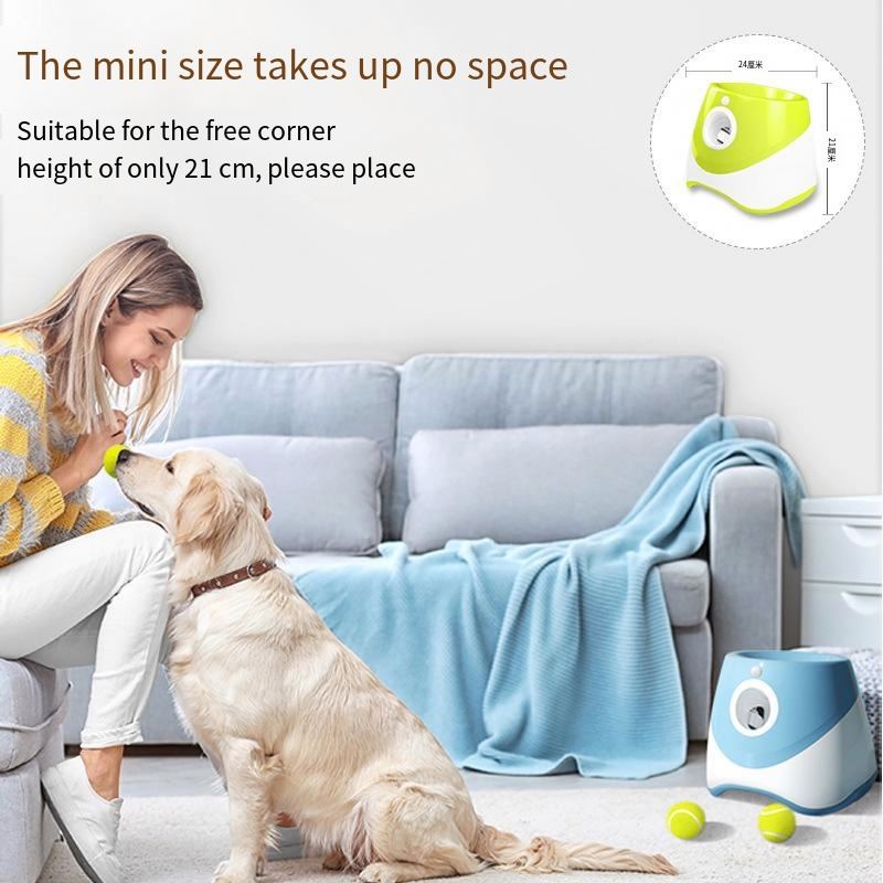 Wholesale Outdoor Pet Automatic Tennis Ball Launcher Dog Training Toys Interactive Fetch Throwing Ball Machine
