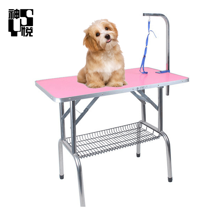 Pet Supplies Height Adjustable Foldable LED lights Electric Lift Pet Grooming Table for dogs