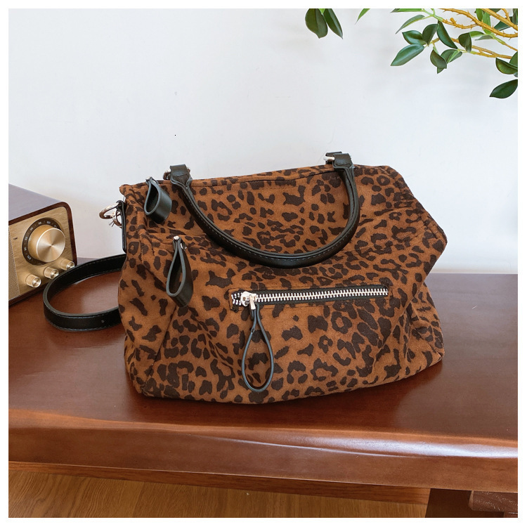 Leopard Print For Women, Large Capacity New Autumn Winter Versatile Crossbody Bag, Casual And Popular Commuting Bag Designer Bags Handbags Women