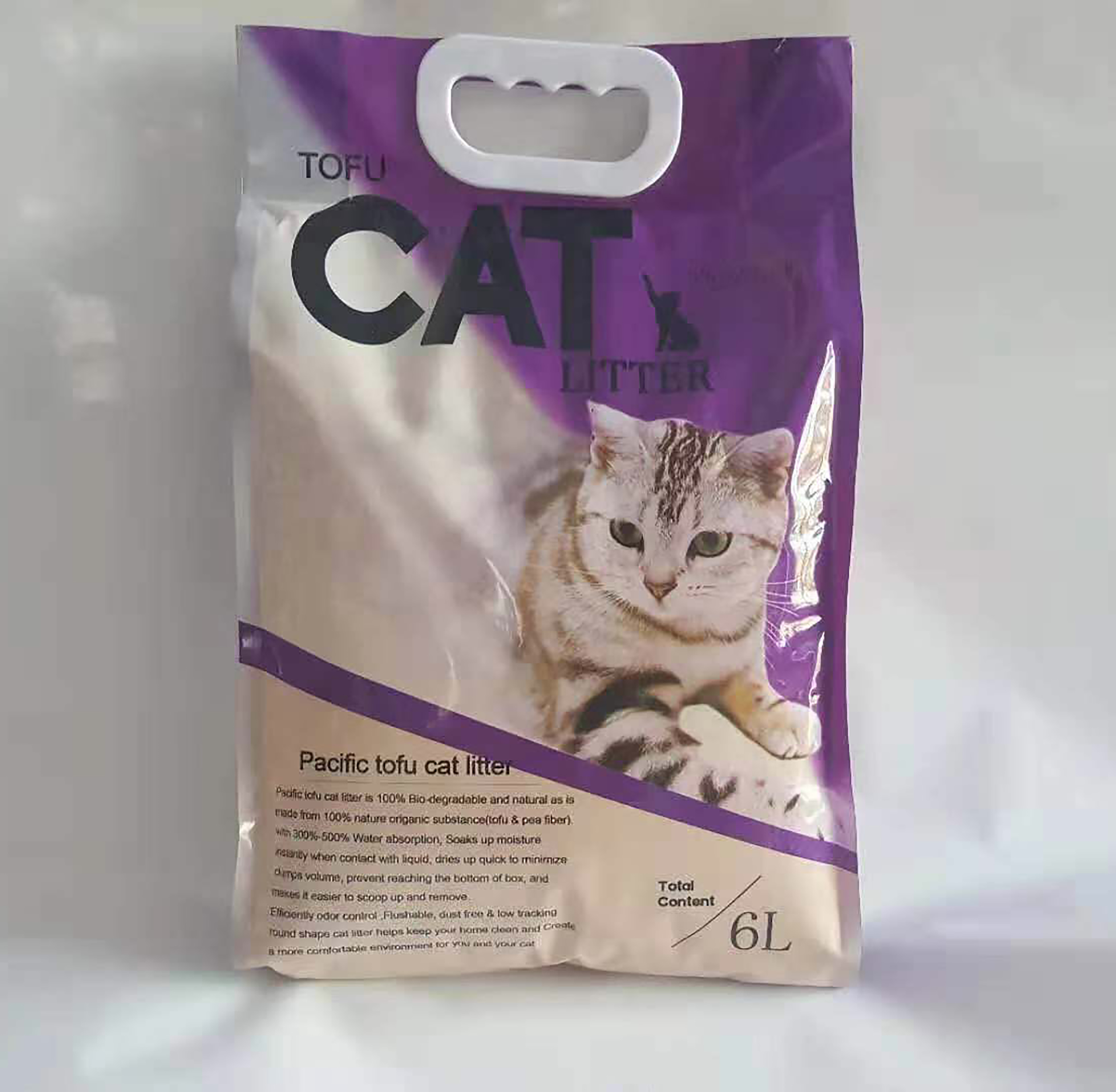 Wholesale natural eco-friendly tofu cat litter high absorption catlitter flushable quickly clumping tofu cat litter
