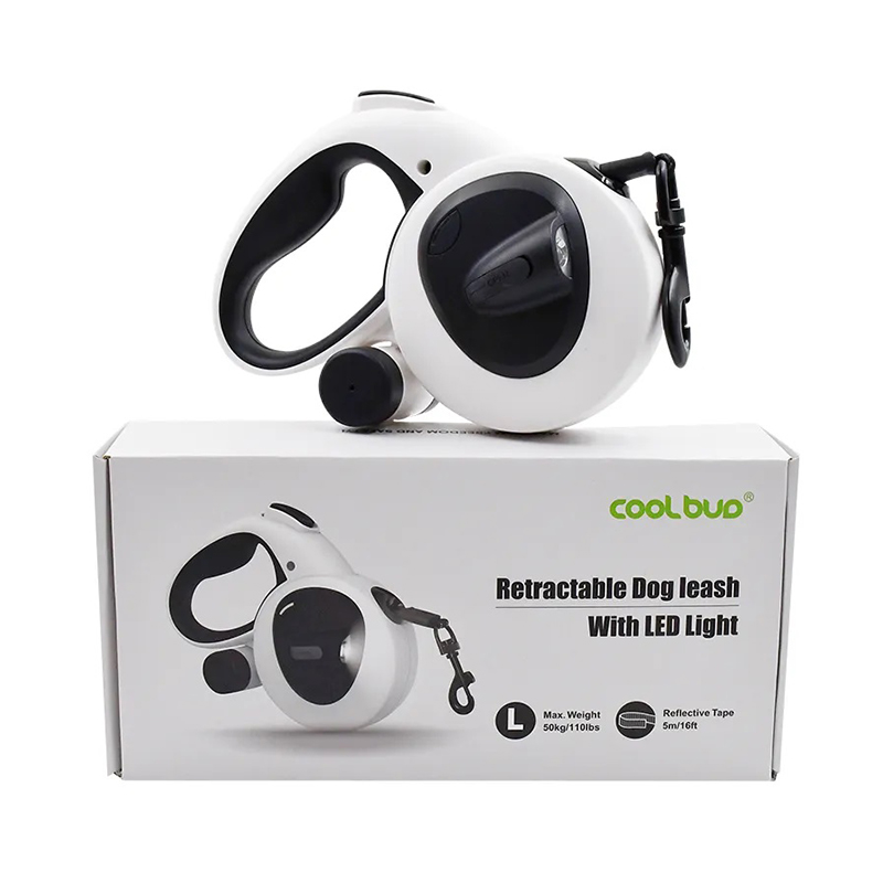 Nylon Retractable Hands-Free Dog Leash Waterproof Belt with Nylon Bungee for Active Pets