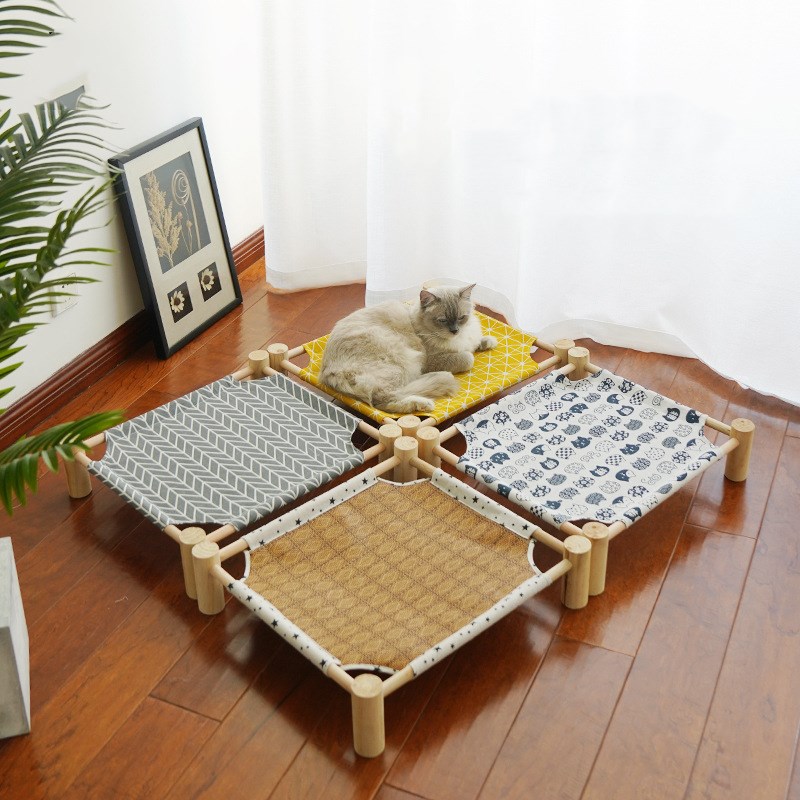 Easy Assembly Portable Pet Hammock Cooling Elevated Pet Bed for Small Dogs Cats