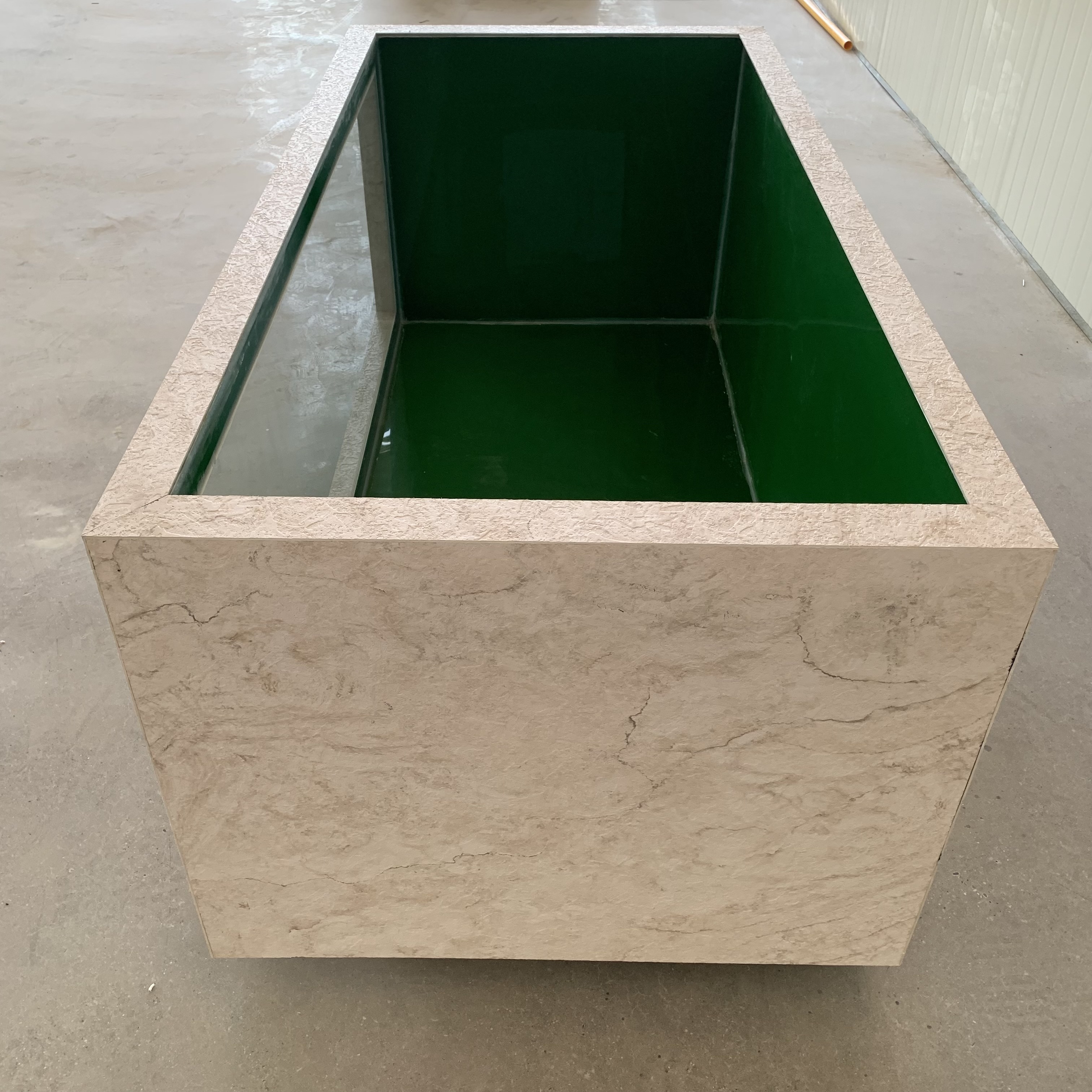 factory indoor cheap large fiberglass frp modern side top back filter aquarium koi fish tank glass window pond fountain fish tan