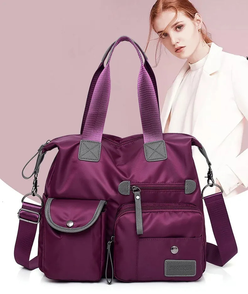 Arrival Nylon Women Messenger Bags Casual Large Capacity Ladies Handbag Female Crossbody Shoulder Bags Waterproof 241114