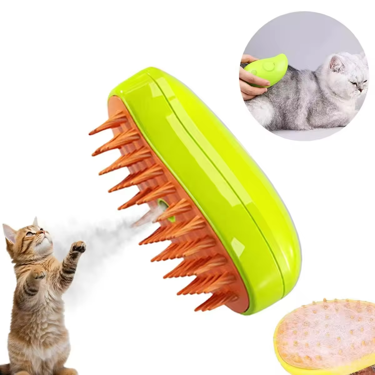 Pet Grooming Products Spray Combs Floating Hair Cleaning Spray Pet Electric Massage Combs USB Cat Steam Brush for Cats and Dogs