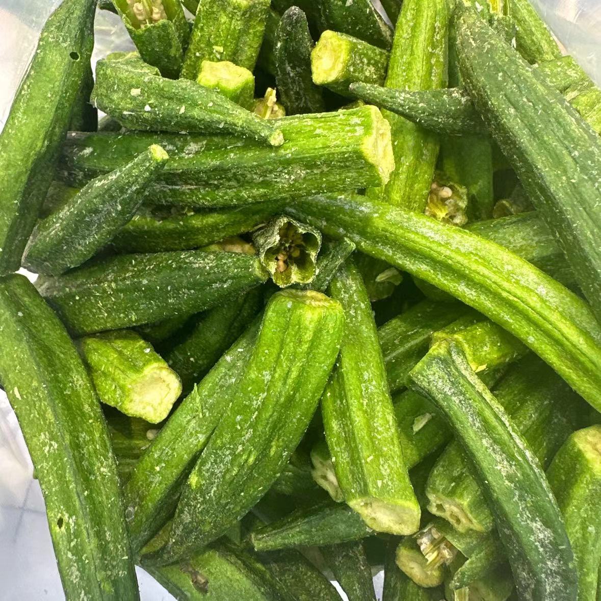Wholesale pet food Freeze-dried dog treats Freeze-dried okra Freeze-dried vegetable dog food dog snacks